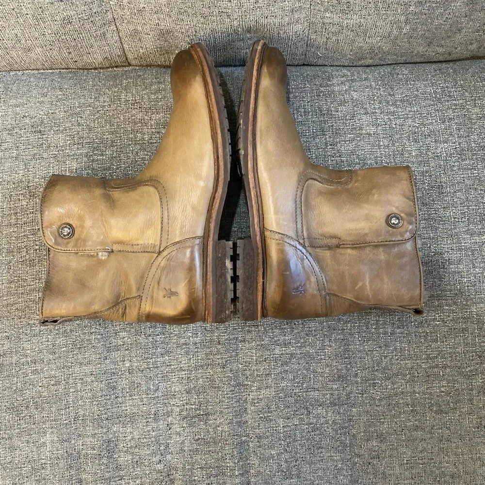 Frye Mara Button Short Ankle Boots Women’s Size 9.5